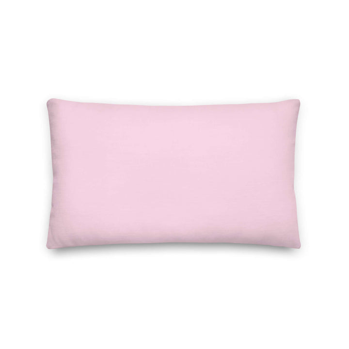 Soft pink pillow, perfect for sorority decor and Greek gear, showcasing elegance and sisterhood spirit.