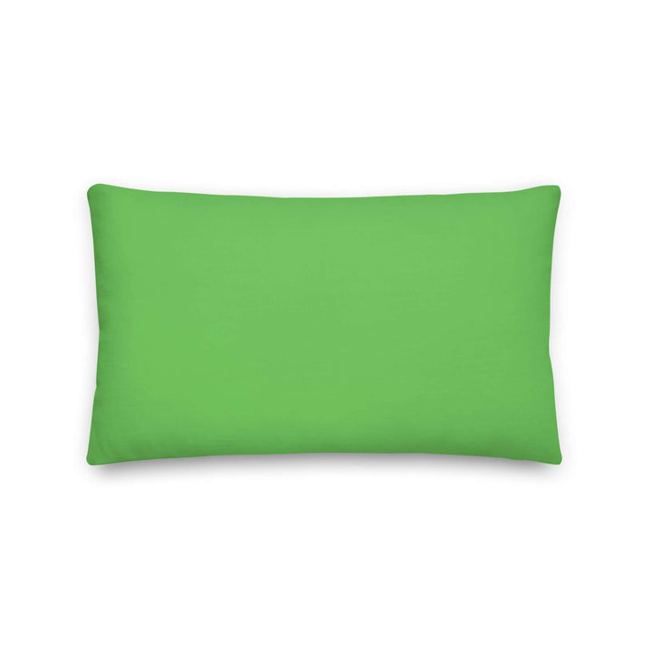 Bright green retro pillow, perfect for adding vibrant color to any room decor or Greek gear collection.