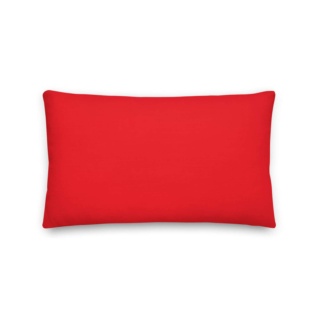 Delta Sigma Theta red pillow, perfect sorority paraphernalia to add warmth and color to your space.