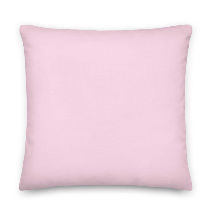 Pink throw pillow for sorority pride, perfect for showcasing fraternity paraphernalia and Greek gear in any living space.