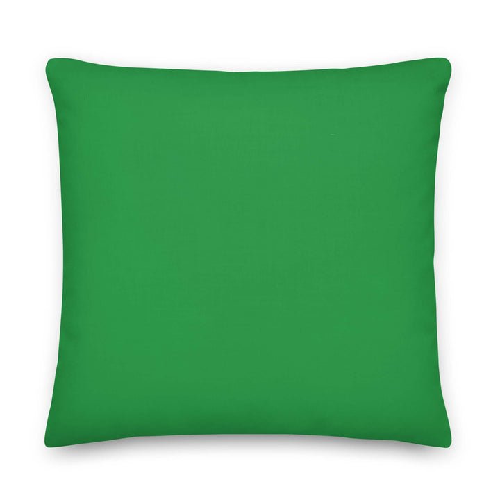 Alpha Kappa Alpha green coat of arms pillow, ideal for sorority paraphernalia and Greek gear decor.