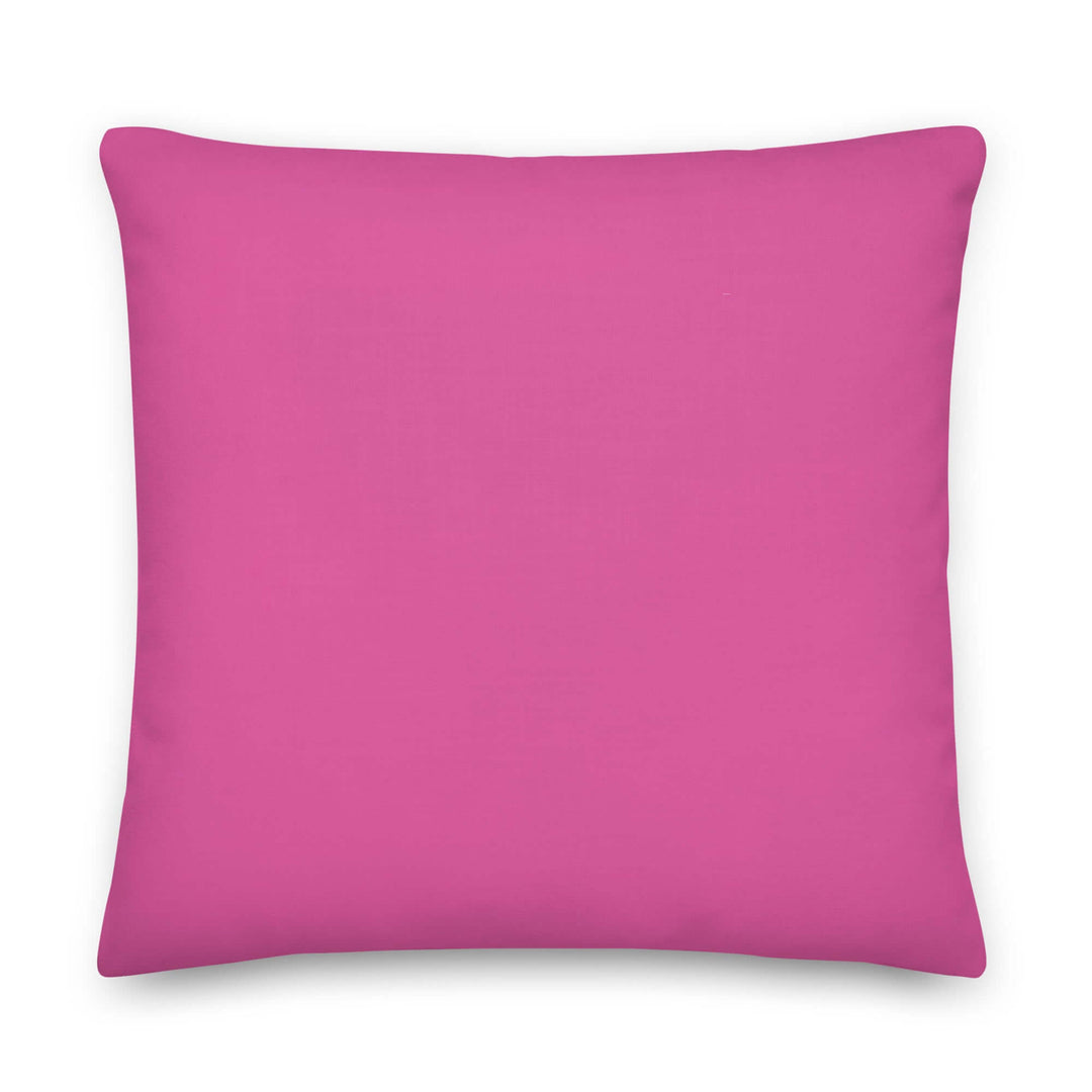 Echo pink accent pillow for sorority decor, perfect Greek gear for adding luxury and style to any room.