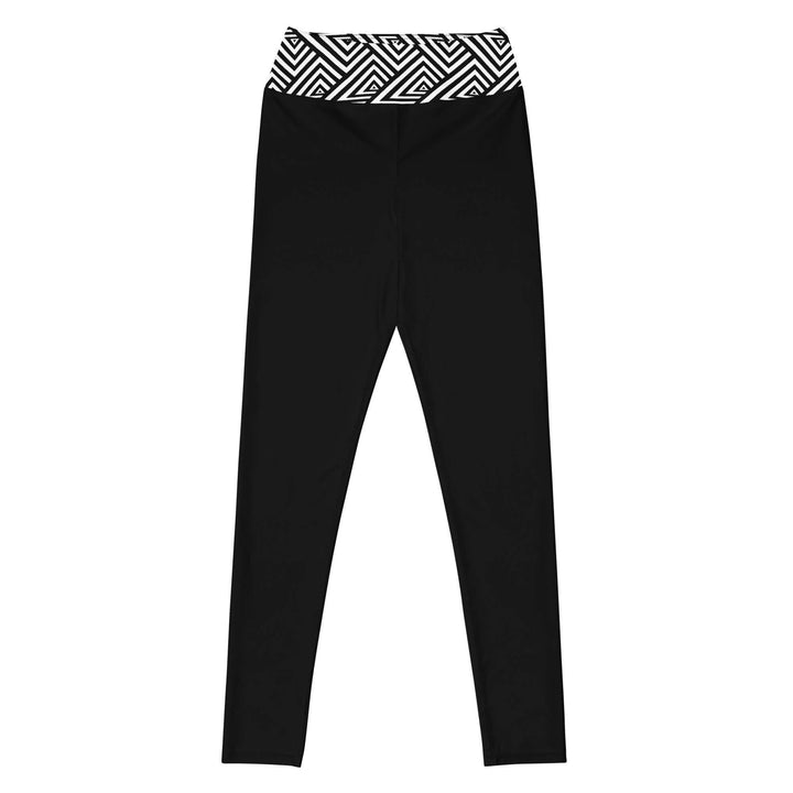 Delta Fit Yoga Leggings with stylish raised waistband, perfect for sorority and fraternity Greek gear. Super soft and stretchy comfort.