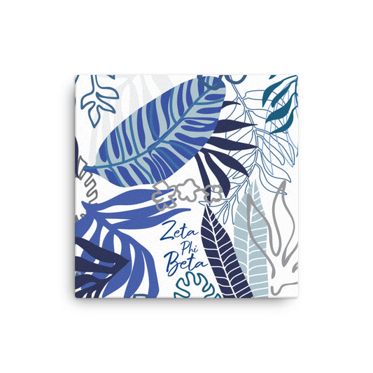 Zeta Floral Palm Canvas