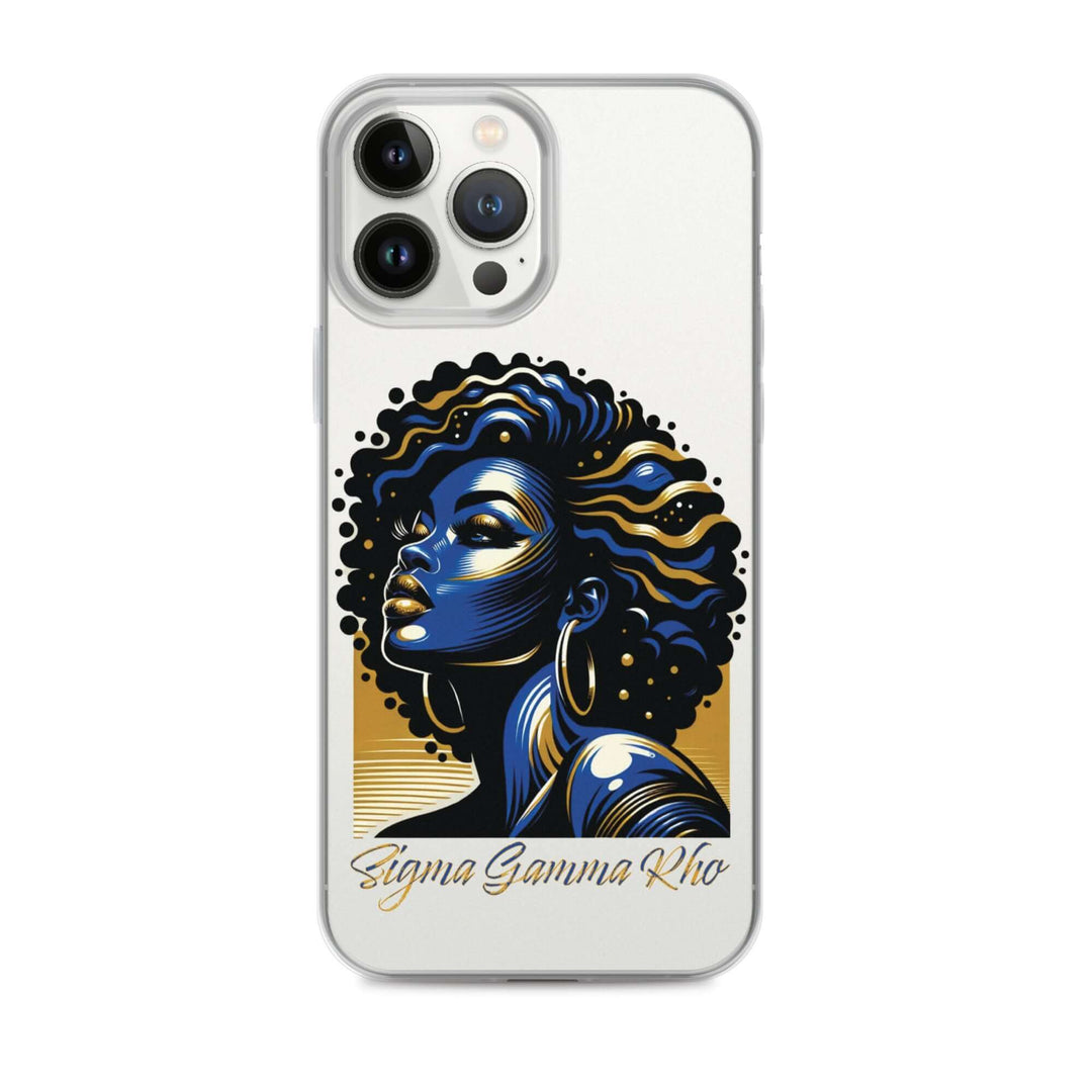 SGRho Beauty iPhone® case featuring bold art, perfect for sorority and fraternity paraphernalia and Greek gear.