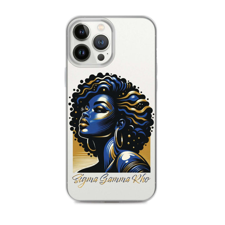 SGRho Beauty iPhone® case featuring bold art, perfect for sorority and fraternity paraphernalia and Greek gear.