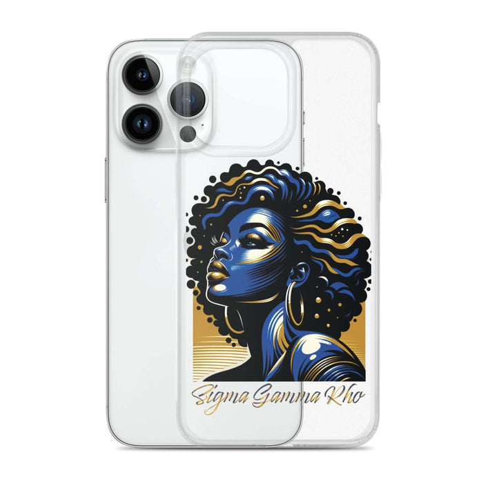SGRho Beauty Clear Case for iPhone® showcasing a stylish design, perfect sorority paraphernalia and Greek gear for proud members.
