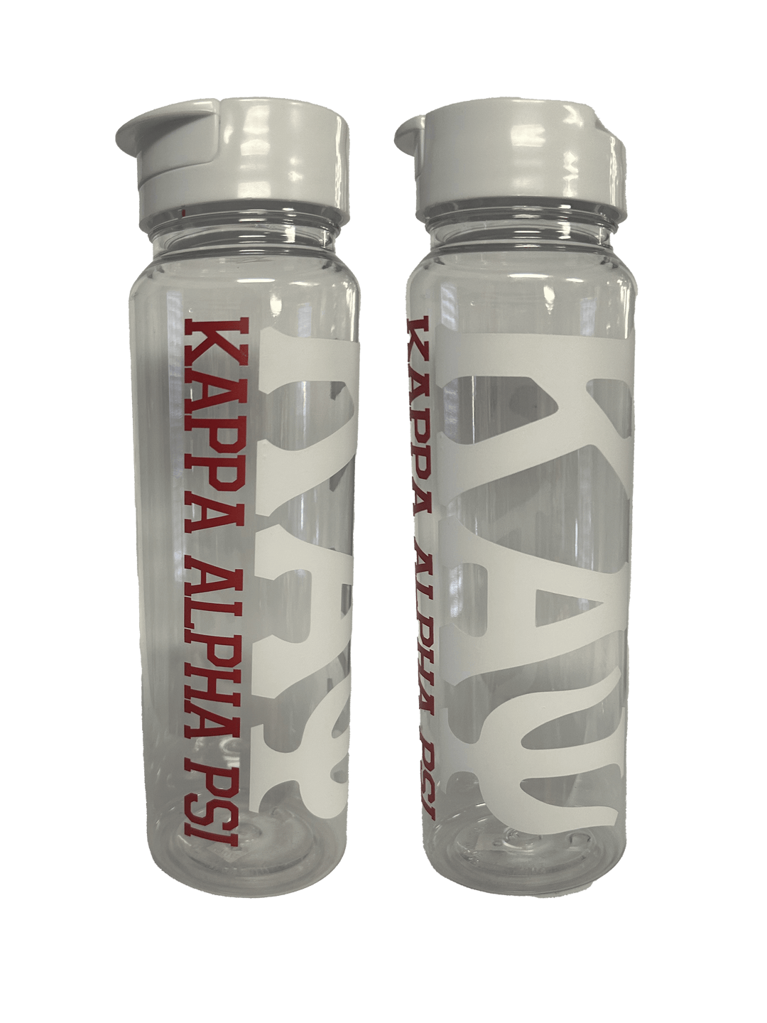 Kappa Alpha Psi water bottle featuring bold fraternity branding, ideal sorority paraphernalia and Greek gear for members.