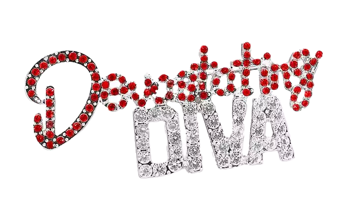 Delta Sigma Theta® Devastating Diva Rhinestone Pin