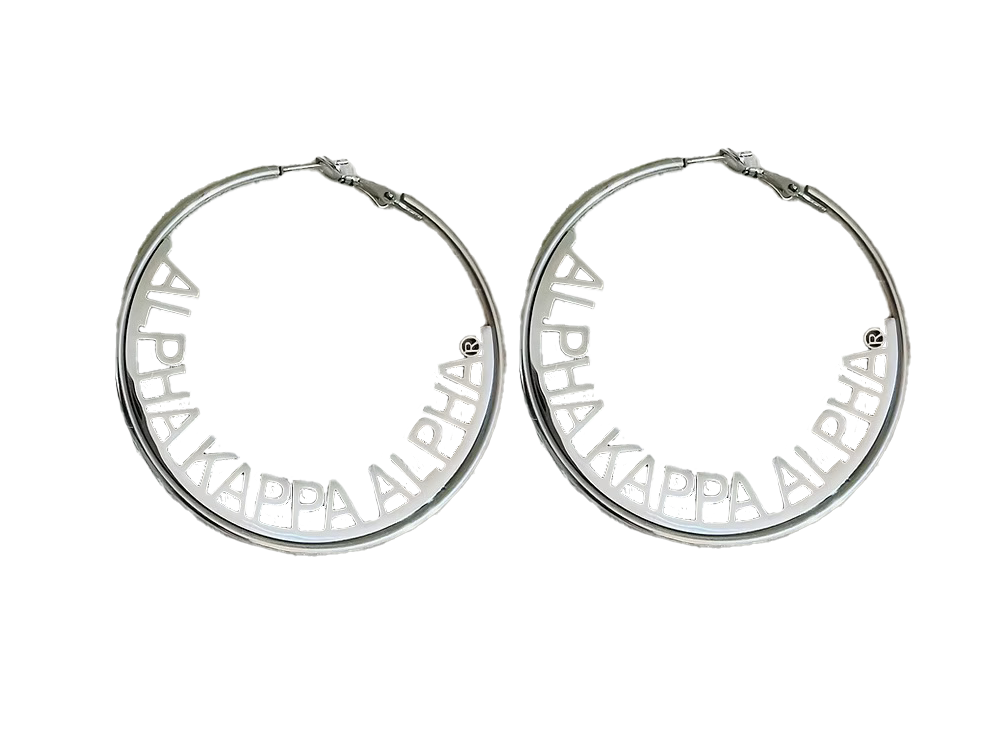 AKA Earrings - Alpha Kappa Alpha Hoops