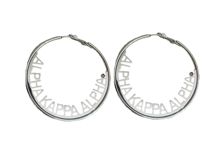 AKA Earrings - Alpha Kappa Alpha Hoops