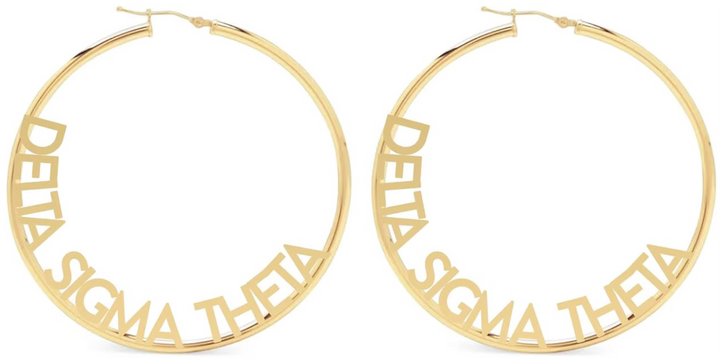 Delta Earrings - Delta Sigma Theta Hoops
