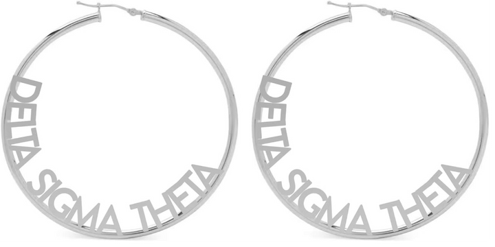 Delta Earrings - Delta Sigma Theta Hoops