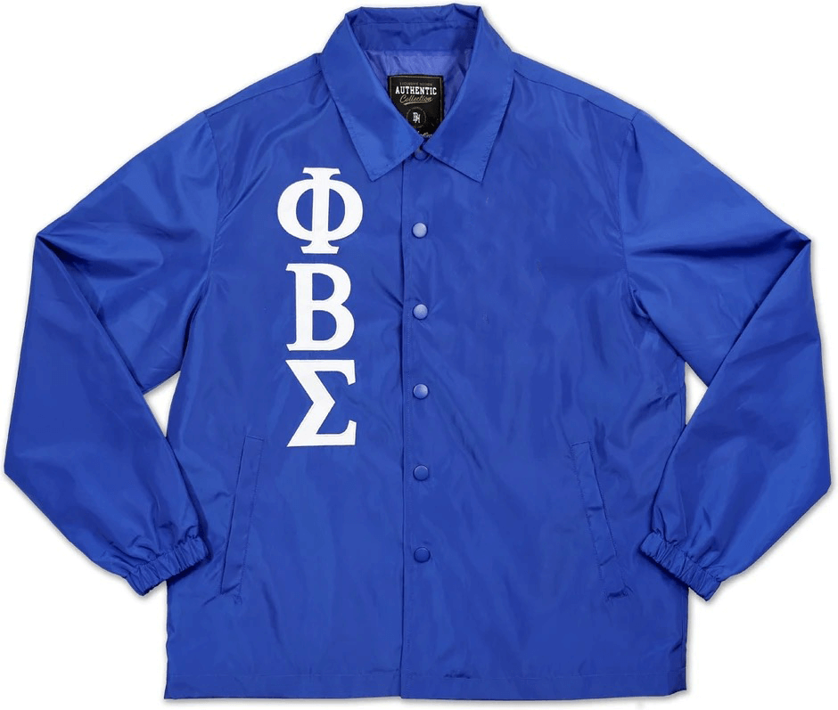 Phi Beta Sigma Jacket - Line Jacket, Letters Only - Greek product from A&W Greek Shop