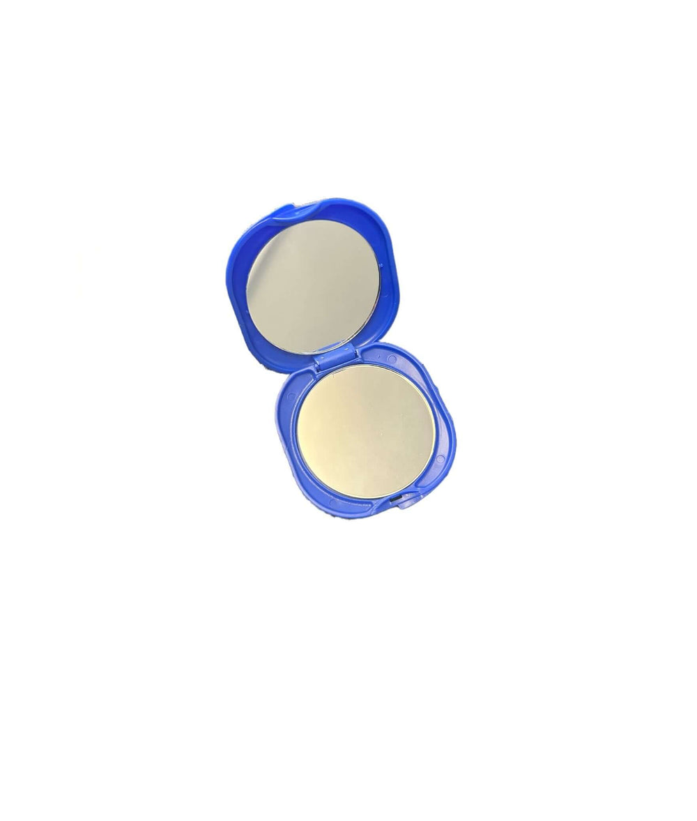 Zeta Compact Mirror in blue, perfect Greek gear for sorority and fraternity paraphernalia. Stylish and portable accessory.
