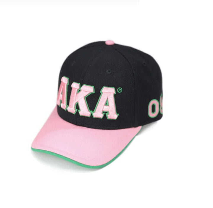 AKA Symbols Hat showcasing Alpha Kappa Alpha pride, perfect for sorority paraphernalia and greek gear enthusiasts.