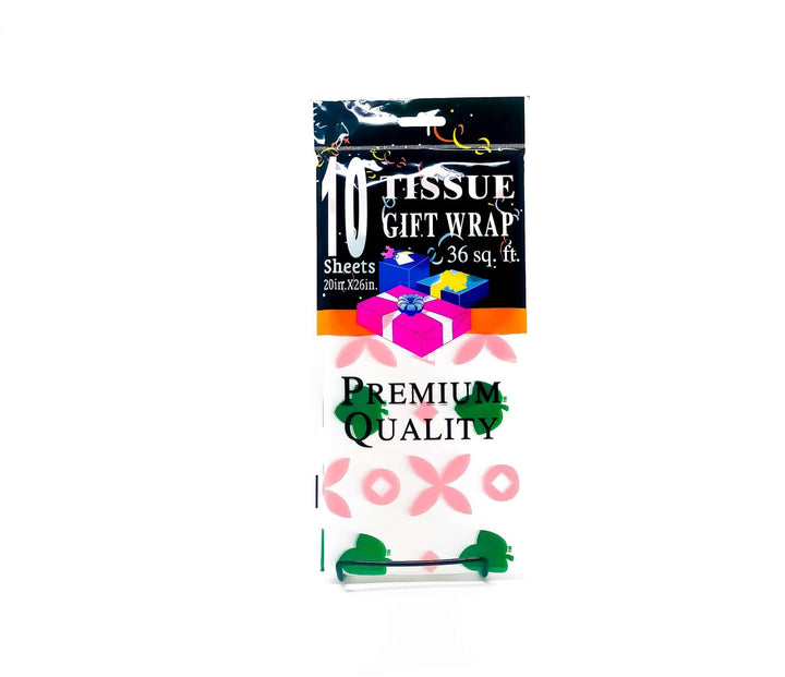 Premium quality tissue gift wrap with 10 sheets, perfect for sorority and fraternity gift giving. Ideal for all occasions.