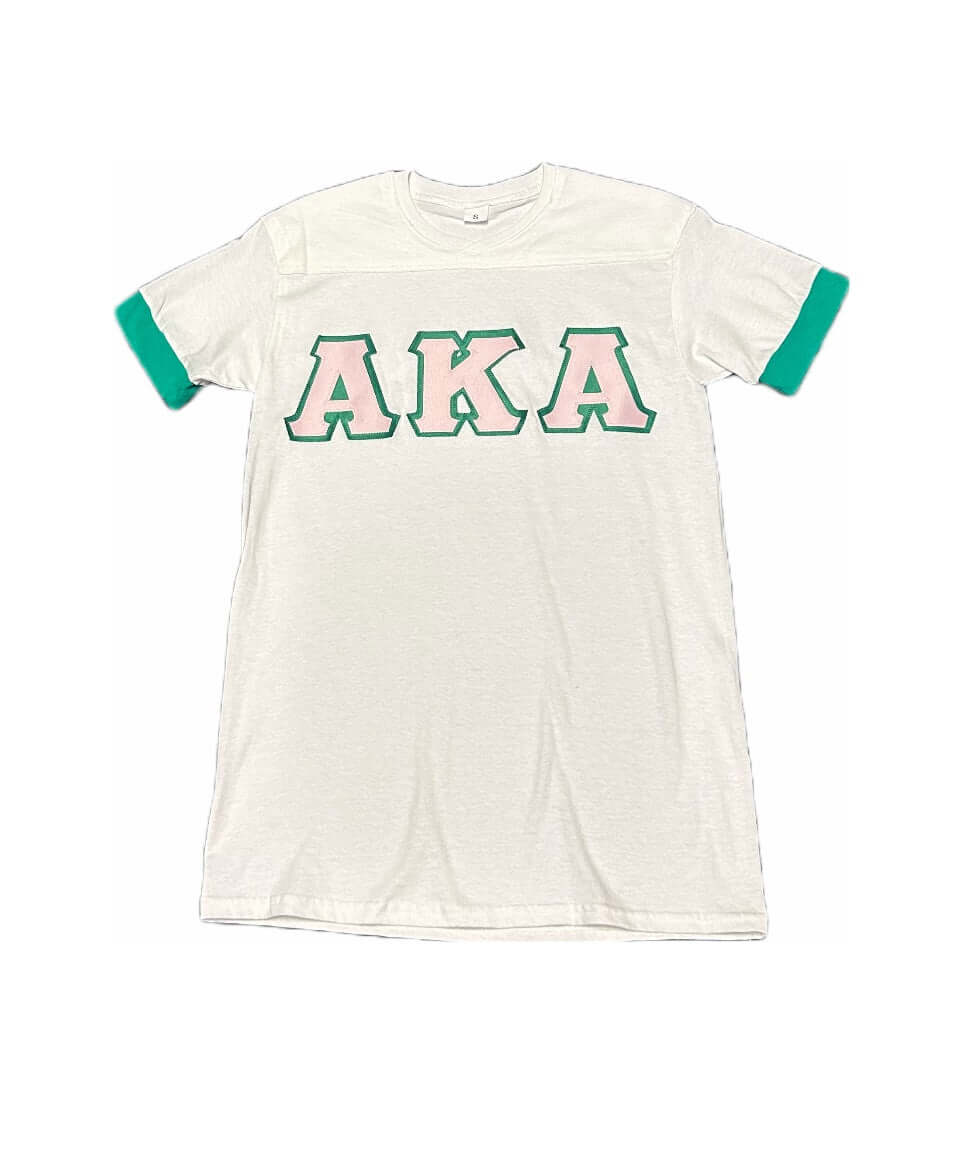 AKA Classic Greek Letter Embroidered White Green