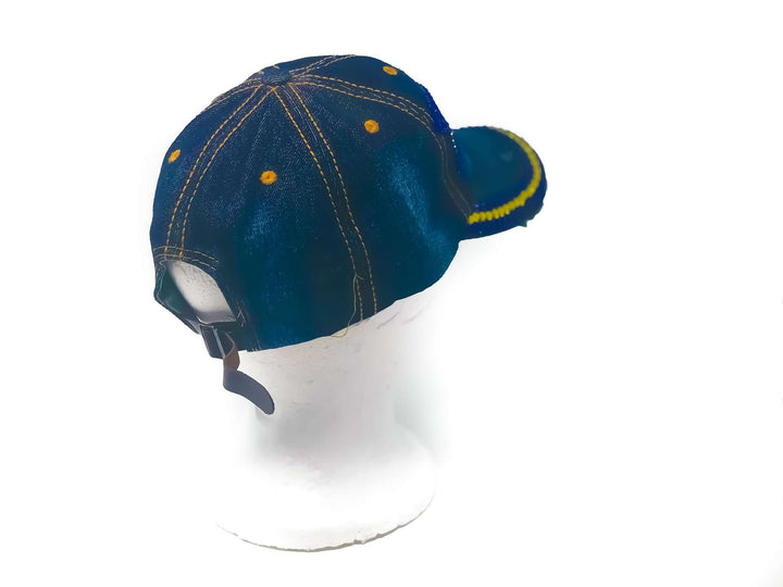 SGRho bling cap showcasing the back view, perfect Greek gear for sorority and fraternity paraphernalia.