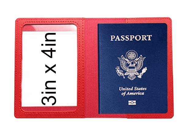 Kappa Alpha Psi passport cover displaying dimensions, perfect for sorority and fraternity paraphernalia and Greek gear.