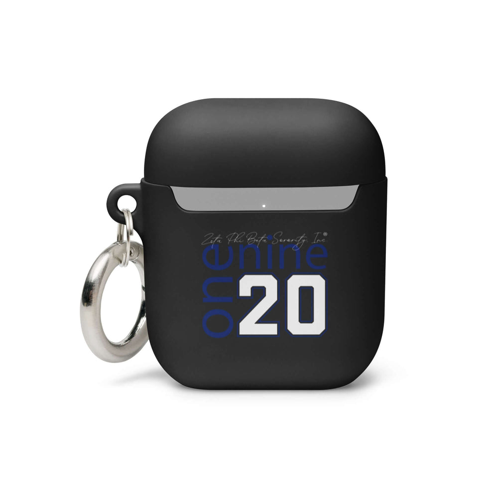 Zeta Phi Beta AirPods® case with carabiner, stylish Greek gear for sorority paraphernalia.