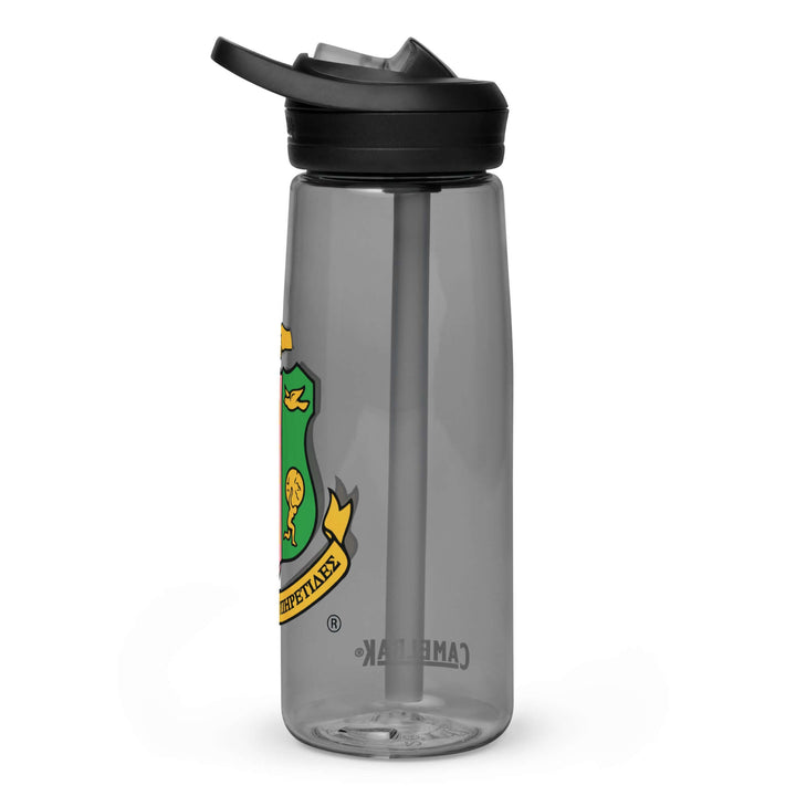 AKA Crest Sports water bottle made from recycled plastic, perfect for Greek gear and hydration on the go.