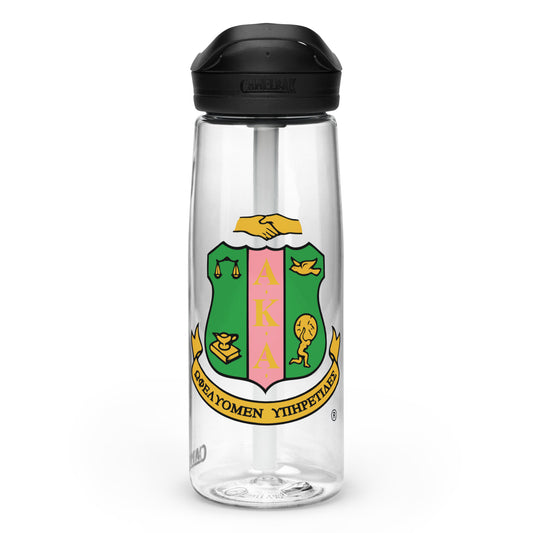 Alpha Kappa Alpha Crest Sports water bottle