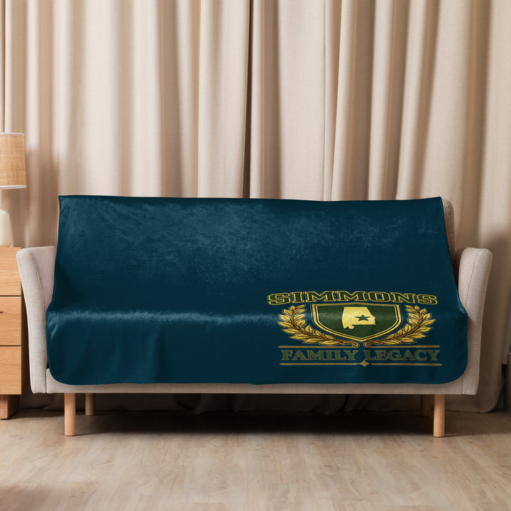 Simmons Family Crest Sherpa Blanket