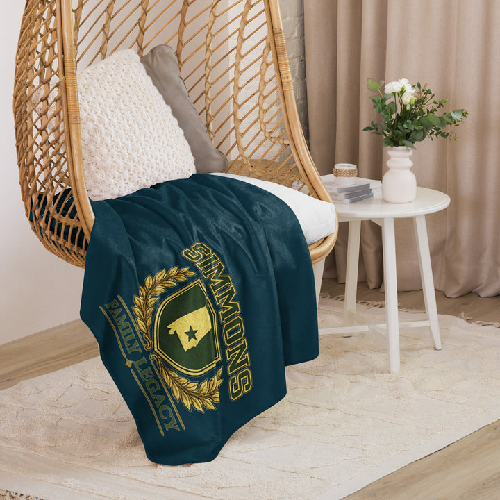 Simmons Family Crest Sherpa Blanket