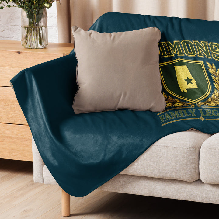 Simmons Family Crest Sherpa Blanket