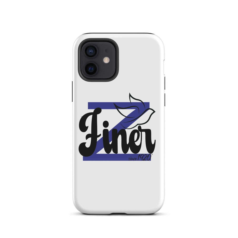 Zeta Finer Dove tough case for iPhone® featuring stylish design, perfect for sorority and fraternity Greek gear enthusiasts.