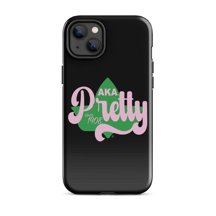 AKA Pretty Ivy Tough Case for iPhone® showcasing stylish sorority paraphernalia and Greek gear.