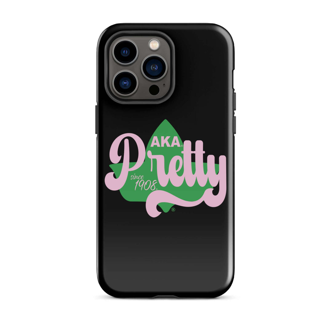 AKA Pretty Ivy Tough Case for iPhone® featuring stylish Greek-inspired design, ideal sorority and fraternity paraphernalia.