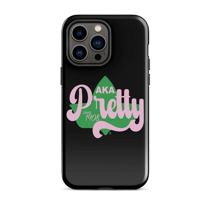 AKA Pretty Ivy Tough Case for iPhone® featuring stylish Greek-inspired design, ideal sorority and fraternity paraphernalia.