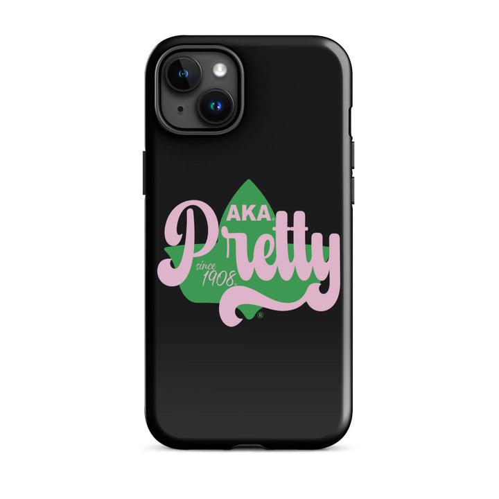 AKA Pretty Ivy Tough Case for iPhone® featuring sorority branding, dual-layer protection, and stylish design for Greek gear.