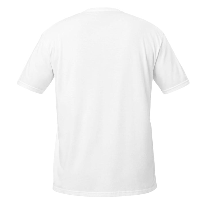 Back view of the AKA Reasons T-Shirt in white, featuring soft 100% ring-spun cotton and durable double stitching.