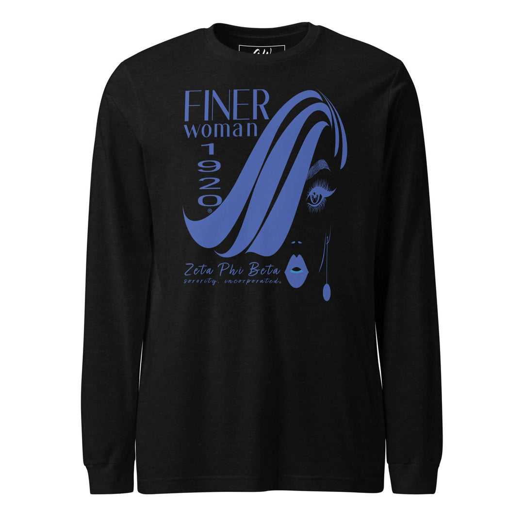 Zeta Phi Beta Finer Womanhood T-shirt showcasing stylish design for sorority members, perfect for Greek gear and paraphernalia.