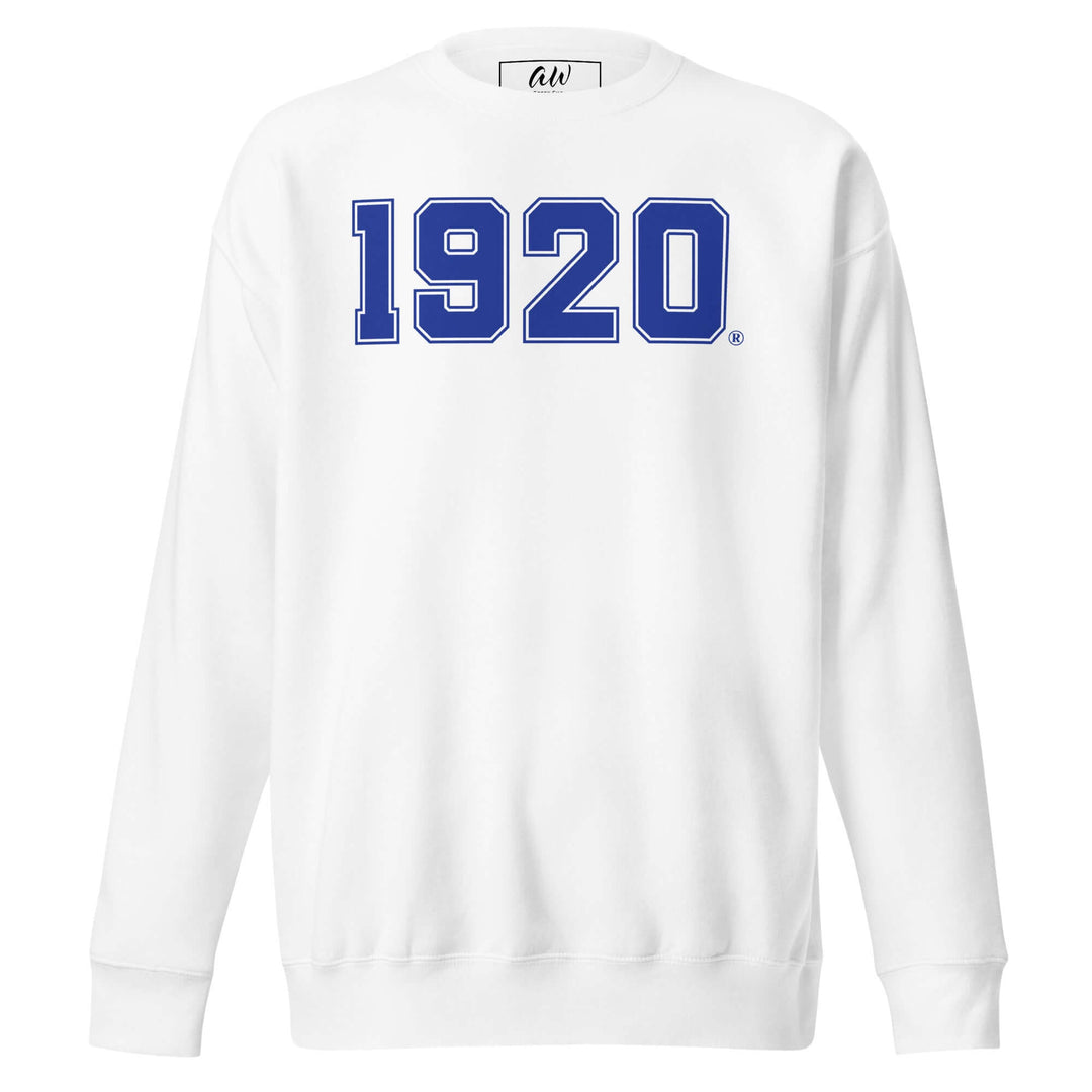 Zeta Phi Beta 1920 classic sweatshirt, cozy fleece sorority apparel, perfect for everyday wear.