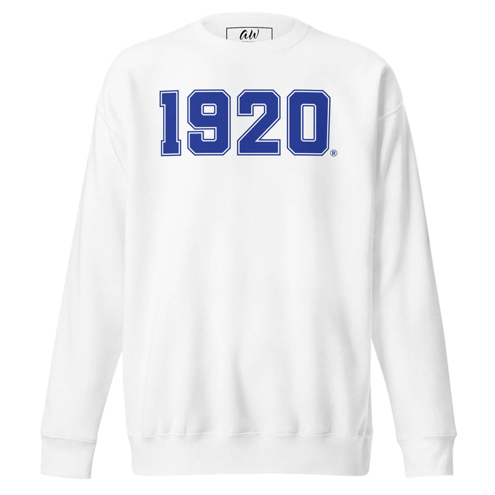 Zeta Phi Beta 1920 classic sweatshirt, cozy fleece sorority apparel, perfect for everyday wear.