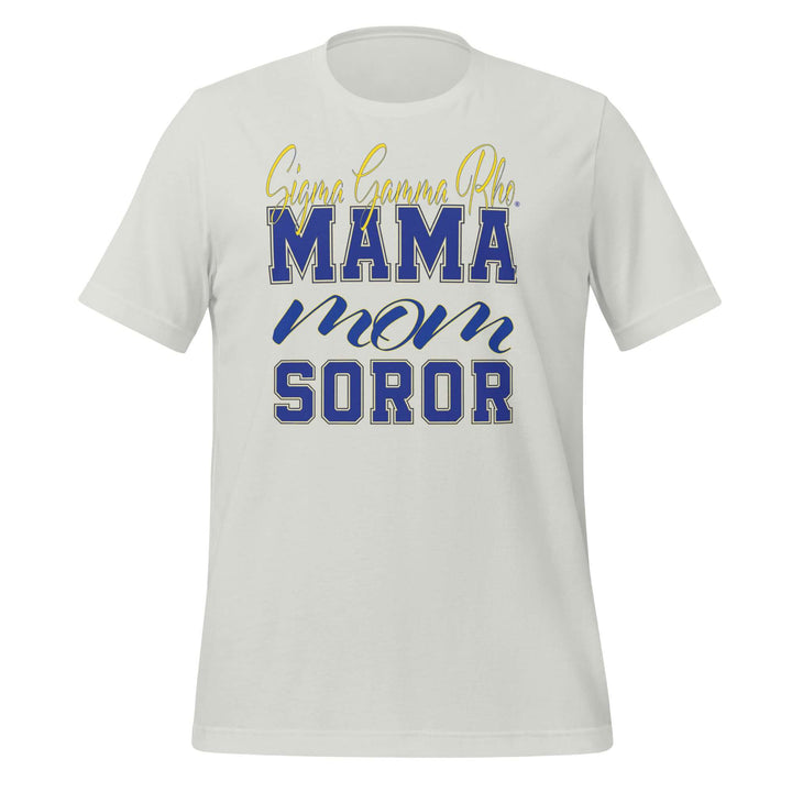 SGRho MAMA T-Shirt in soft cotton, perfect Greek gear for sorority pride and everyday comfort.