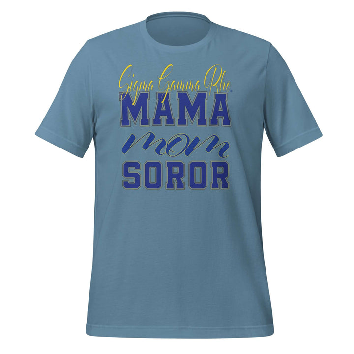 SGRho MAMA T-Shirt, soft cotton sorority apparel, perfect for Greek gear and fraternity paraphernalia.