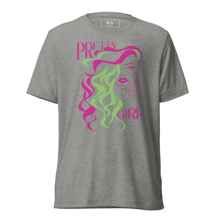 AKA Pretty Girl T-Shirt featuring vibrant graphic design, perfect for sorority and fraternity Greek gear enthusiasts.