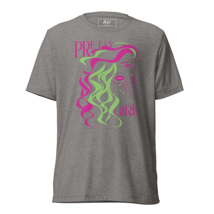 AKA Pretty Girl T-Shirt featuring vibrant graphics; perfect for sorority and fraternity paraphernalia, stylish Greek gear.