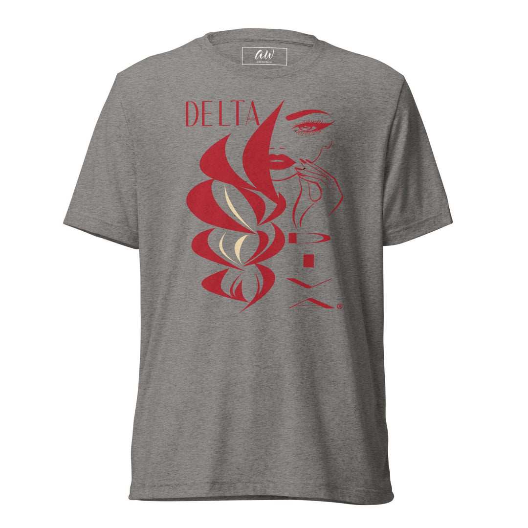 Delta Diva T-Shirt featuring a stylish graphic design, perfect for sorority and fraternity paraphernalia and Greek gear.