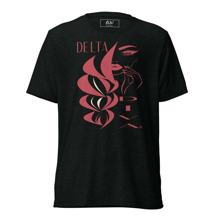 Delta Diva T-Shirt featuring stylish graphic, perfect for sorority and fraternity paraphernalia and Greek gear.