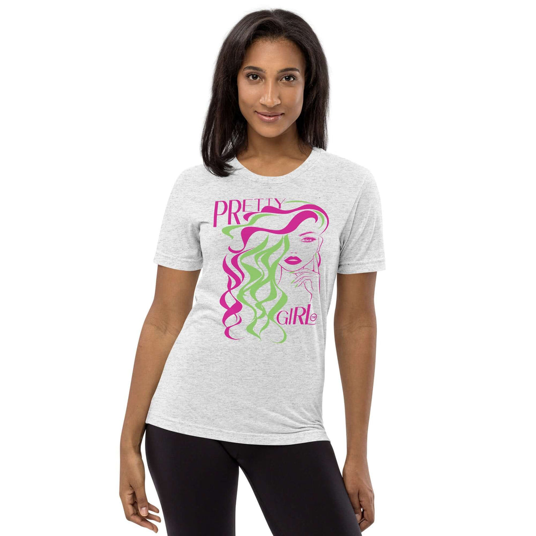 AKA Pretty Girl T-Shirt featuring vibrant graphic design, perfect for sorority and fraternity Greek gear enthusiasts.