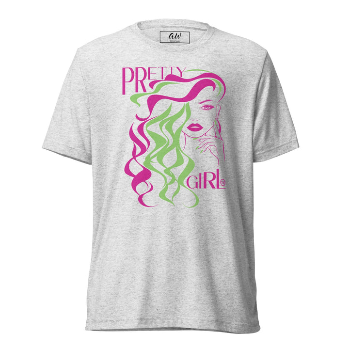 AKA Pretty Girl T-Shirt showcasing vibrant design, perfect sorority and fraternity greek gear for a stylish look.