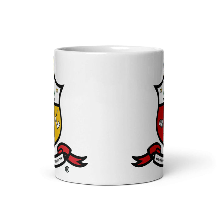 Kappa Alpha Psi Coat of Arms mug, ideal for sorority and fraternity paraphernalia, 11 oz ceramic design.