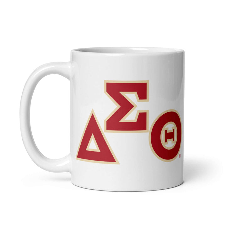 Delta Sigma Theta Symbol glossy mug, perfect sorority paraphernalia for Greek gear enthusiasts.